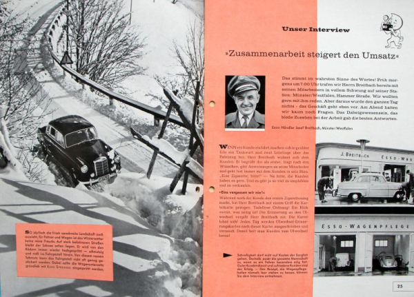 "Der Esso Dienst" Gasstation-Magazine 1957 three issues (8854)